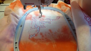 cutwork1 Tulipános minta félkészen